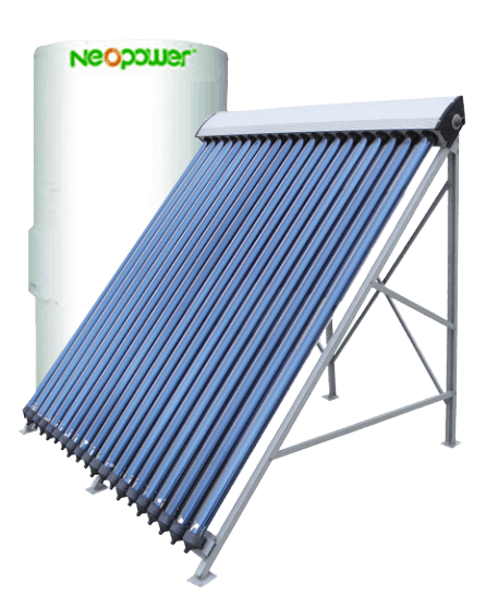 Neopower evacuated tube solar hot water system